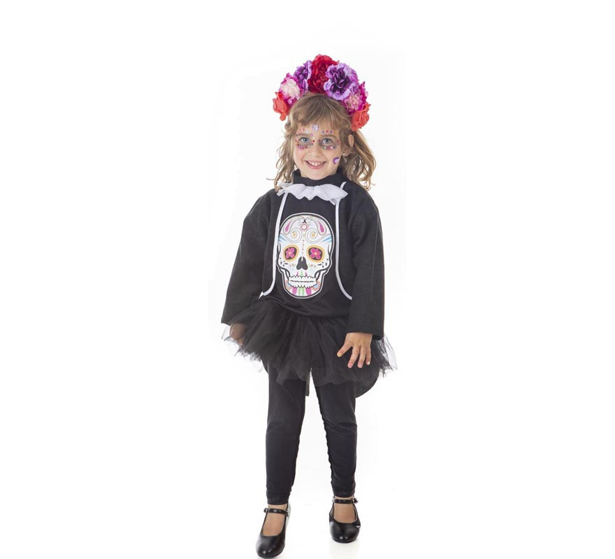 Catrina Calaveras Floral costume for girl