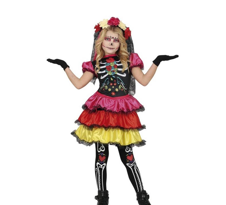 Catrina costume colors for girls