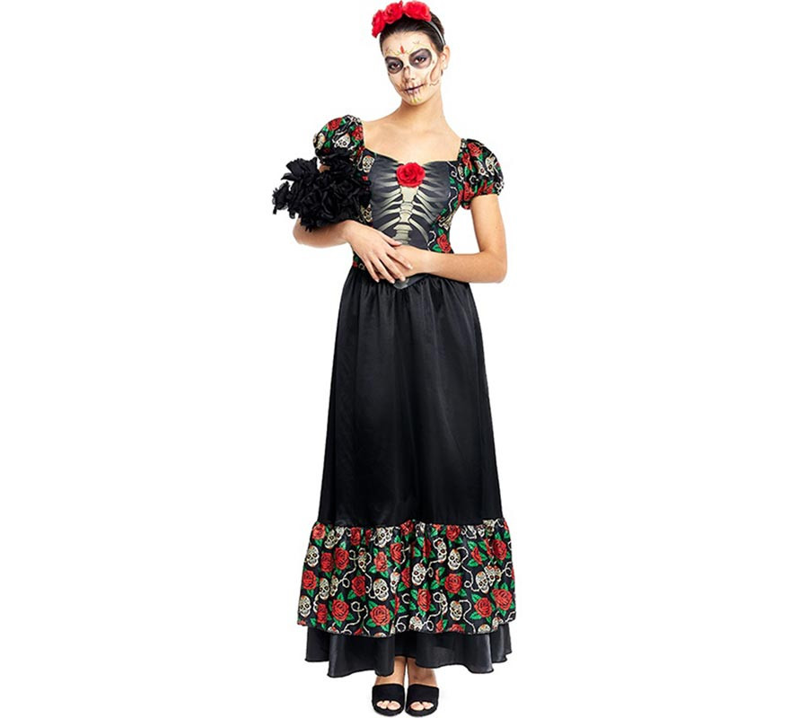 Catrina costume long black dress for women