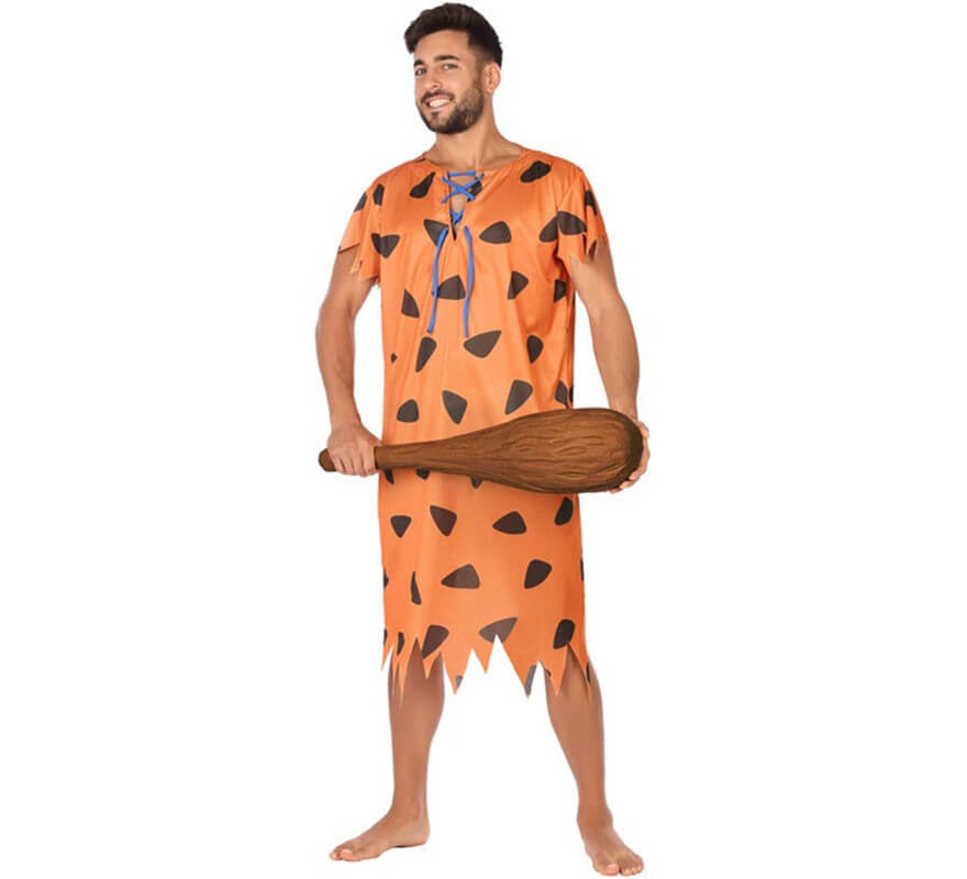 Orange Caveman Lord Costume for Men