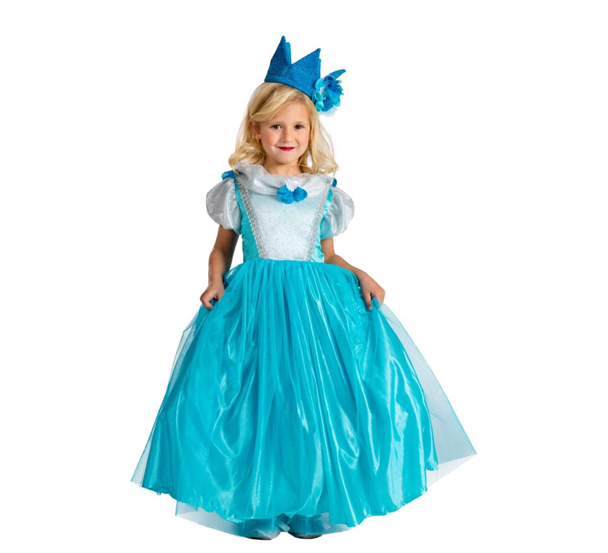 Disfraz de Princesa azul niña