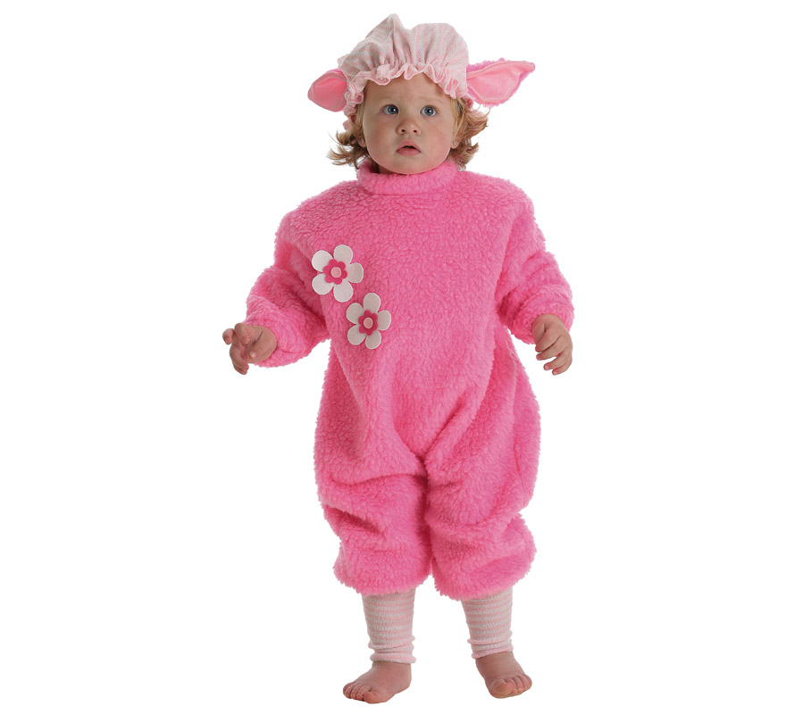 Pink Pig costume for baby