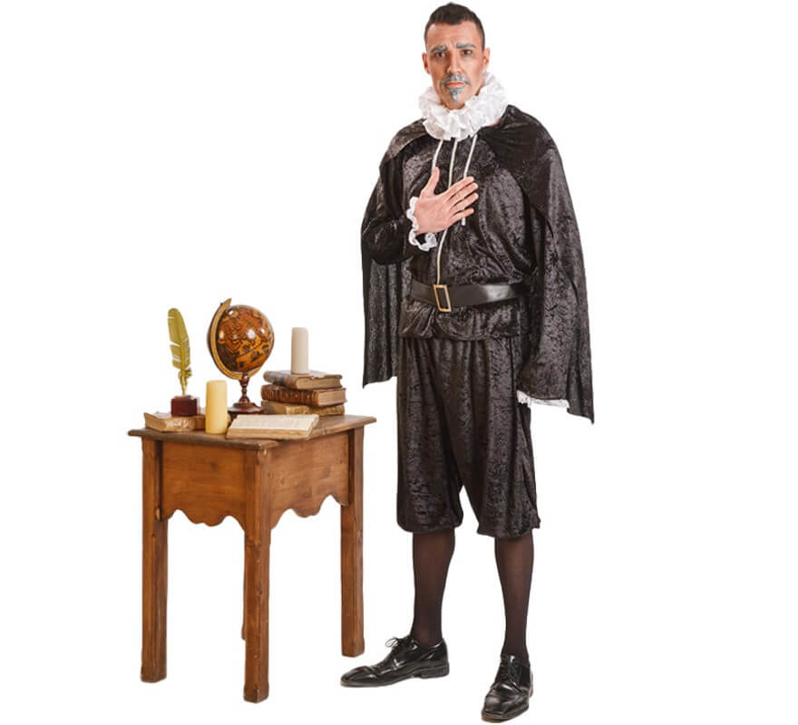 Disfraz de Cervantes para Hombre talla Universal M-L