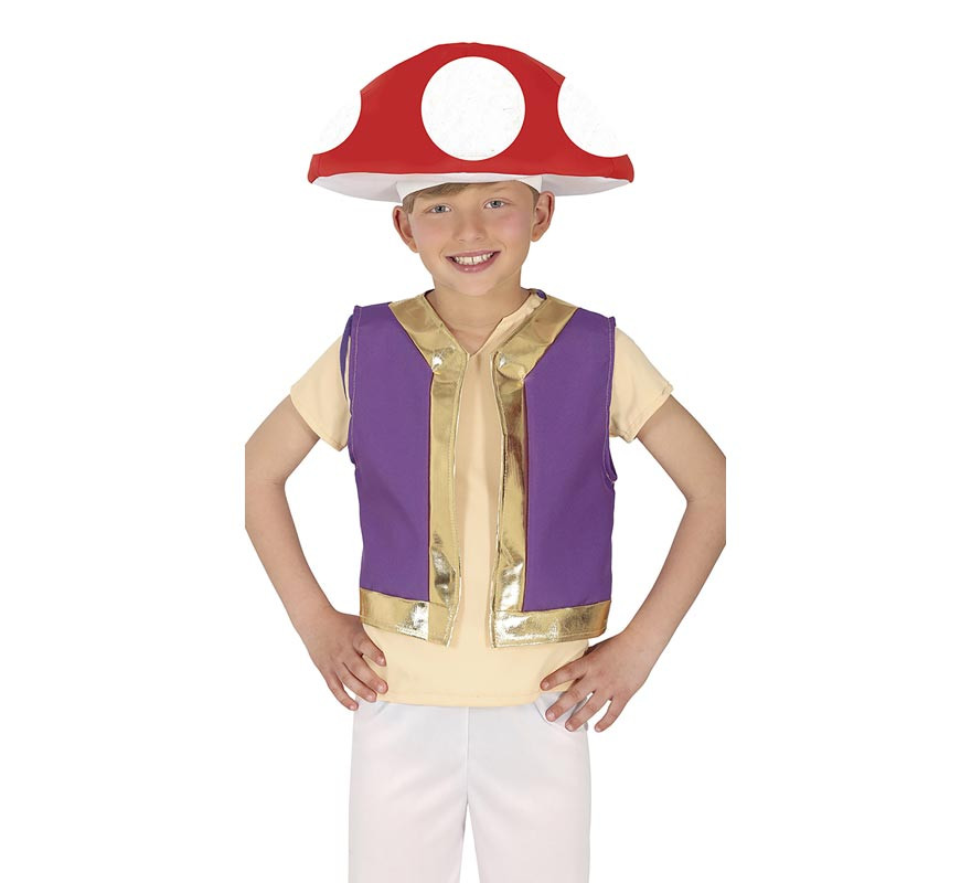 Costume da fungo o da fungo del videogioco per bambini