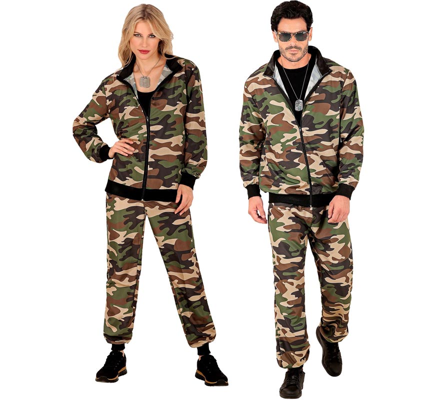 Adult Camouflage Party Fashion Tracksuit Costume