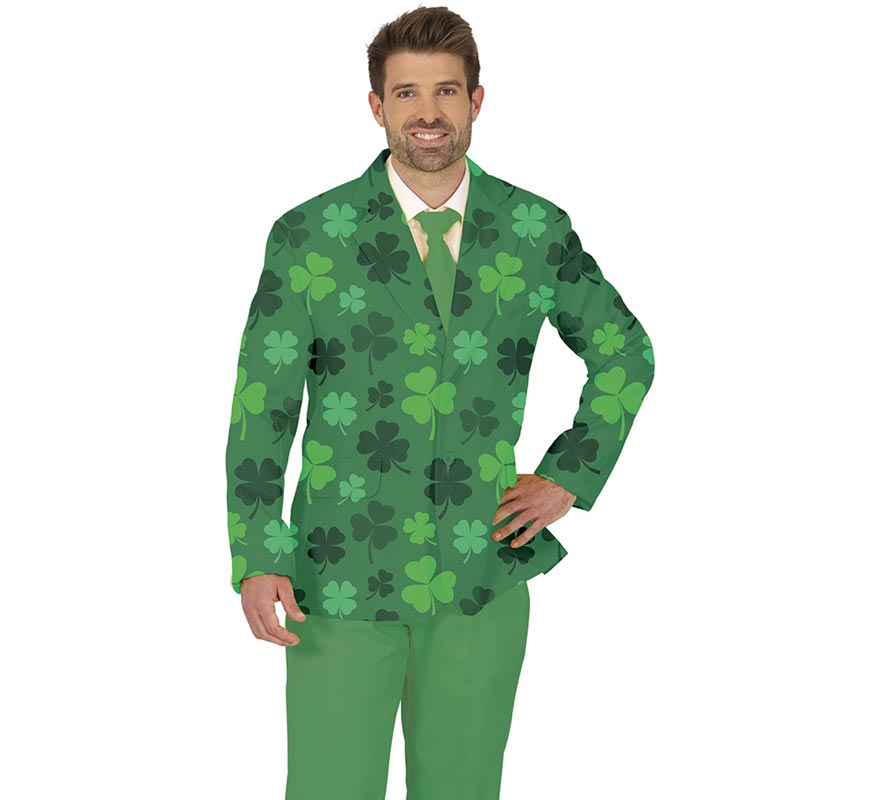 Green St. Patrick's Day Jacket Costume for Men