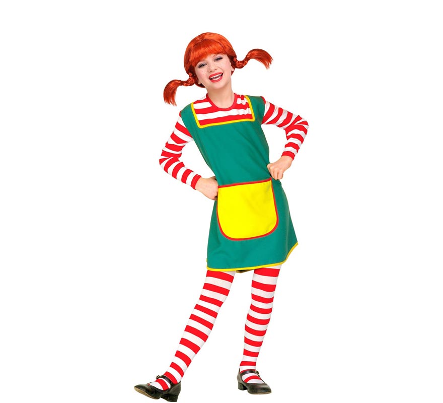 Playful Girl Striped Costume for Girls and Teens