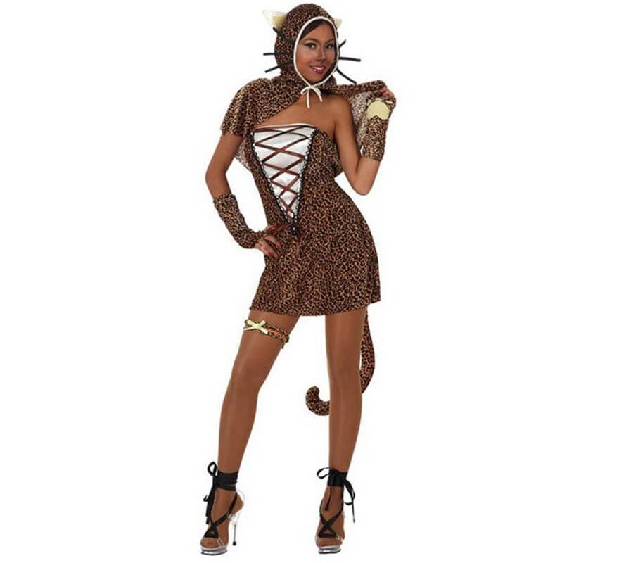 Disfraz de Chica Leopardo para mujer talla M-L