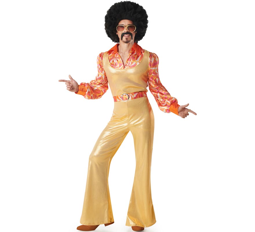 Men's 70s Gold Disco Boy Costume