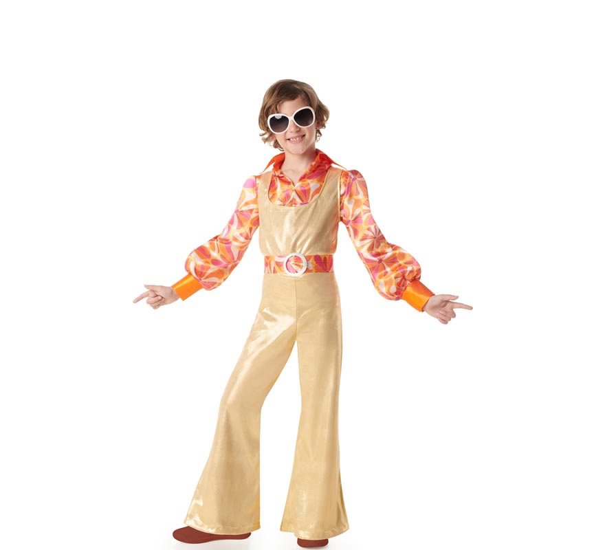 70s Gold Disco Boy Costume for Boys
