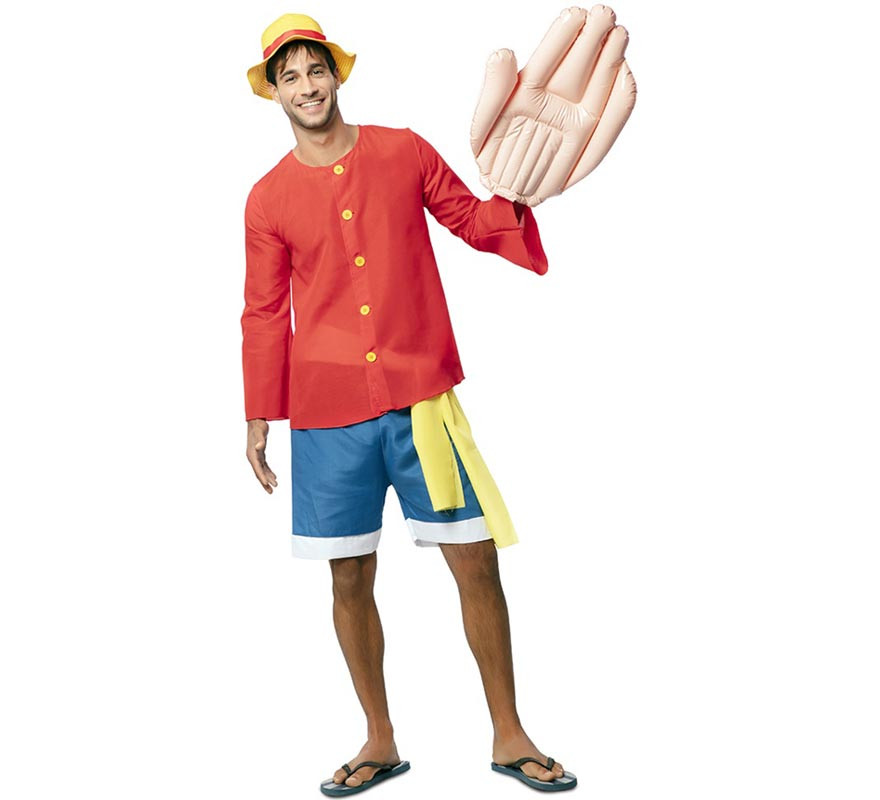 Red Elastic Boy Costume with Handkerchief for Men