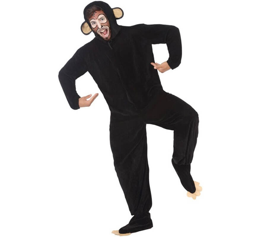 Black Chimpanzee Costume for Men