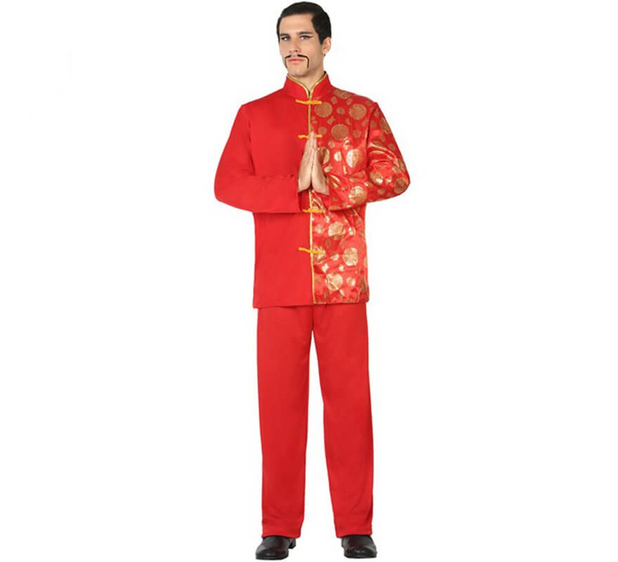 Disfraz de Chino rojo para hombre