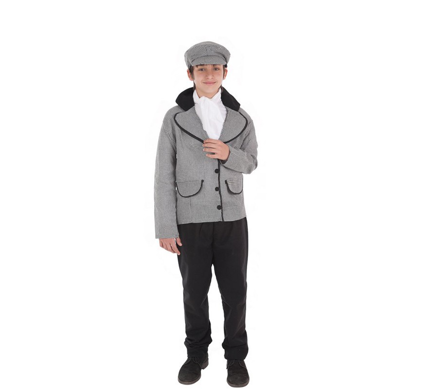 Disfraz de Chulapo madrileño con chaqueta para niño