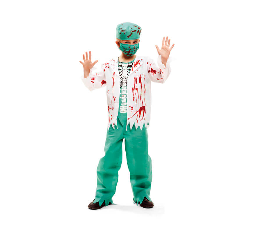 Disfraz de Cirujano Esqueleto para niño