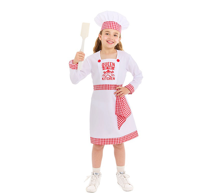 Déguisement de chef cuisinier fille