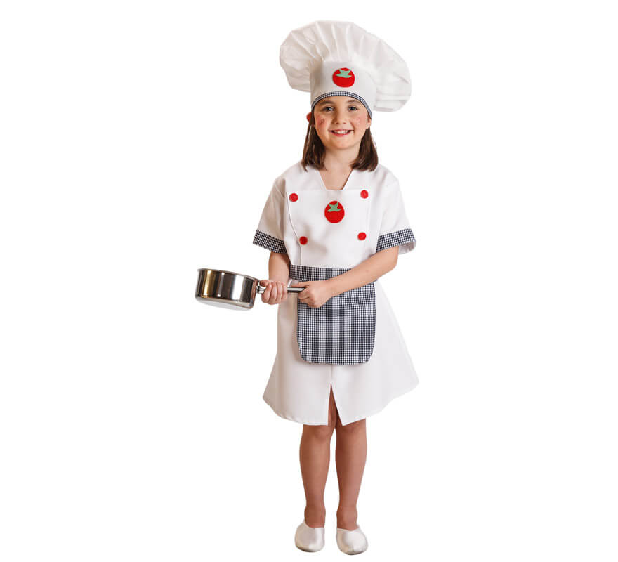 Disfraz de Cocinera tomates para niña