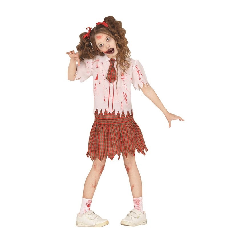 Zombie Schoolgirl Costume for Girls