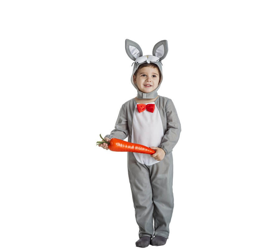 Recuento pereza Hombre Disfraz de Conejo Gris para niño