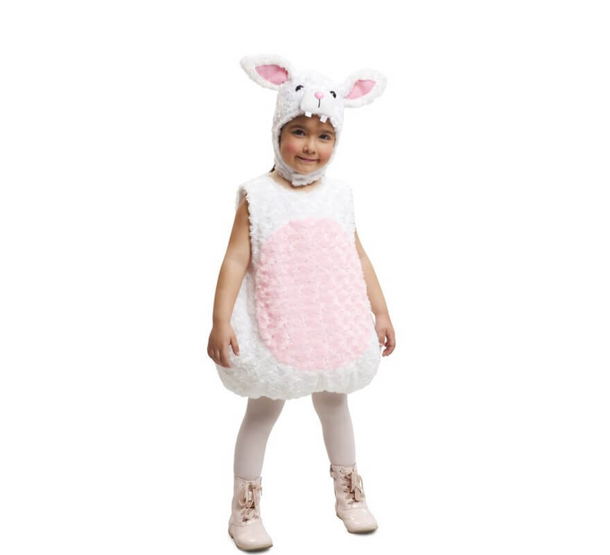 Bien educado Cinco Gracias Disfraz de Conejo Peluche para niña