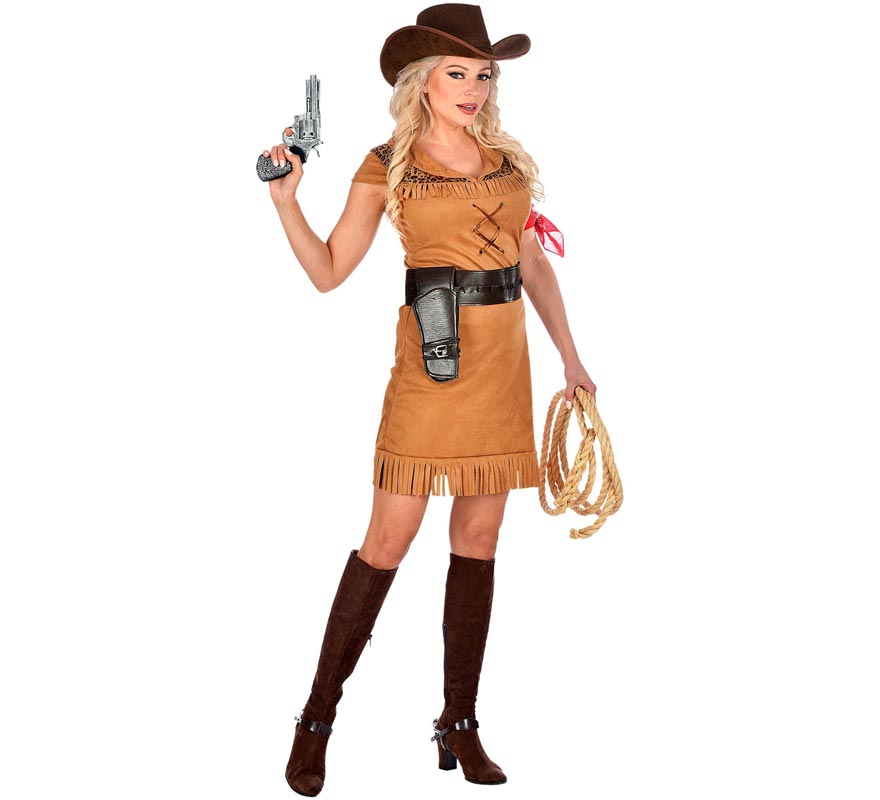 Brown Cowgirl Costume for Women