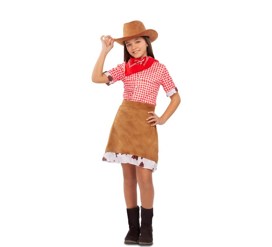 Costume da Cowgirl marrone per bambina