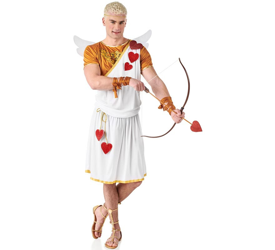 Costume da Cupido simbolo dorato per uomo