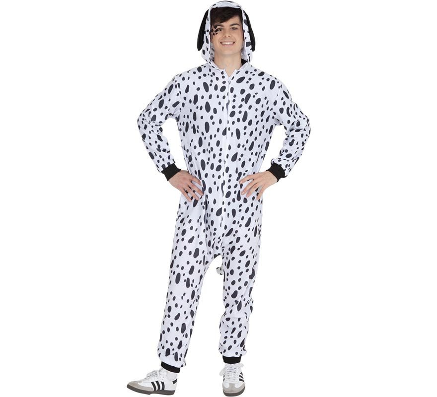 Adult Dalmatian costume with hood and ears