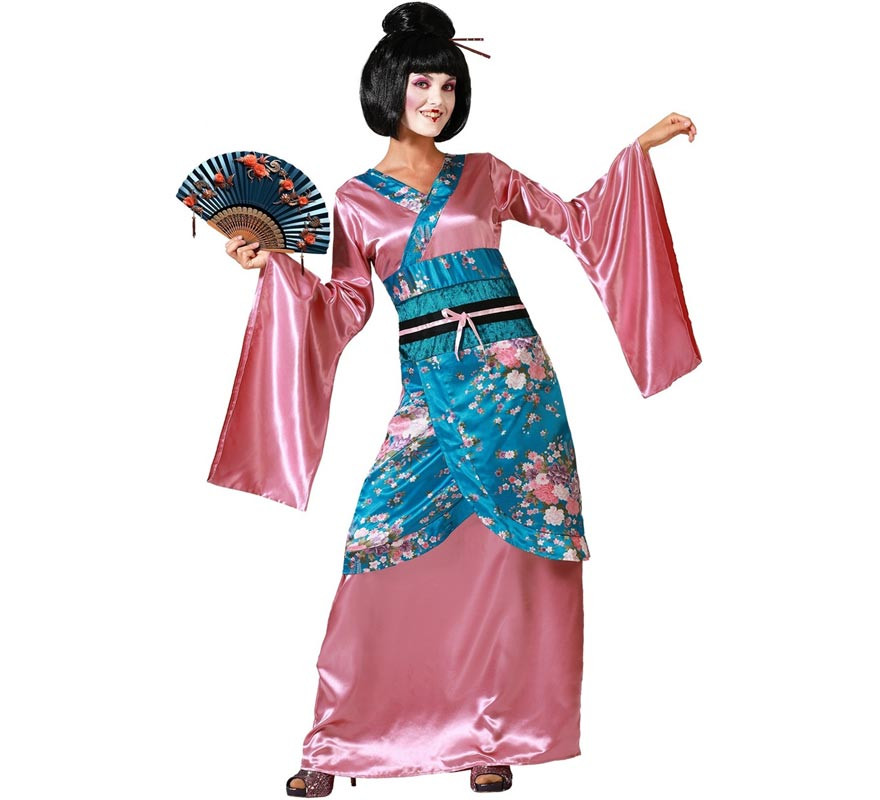 Women's Pink Kimono Chinese Lady Costume