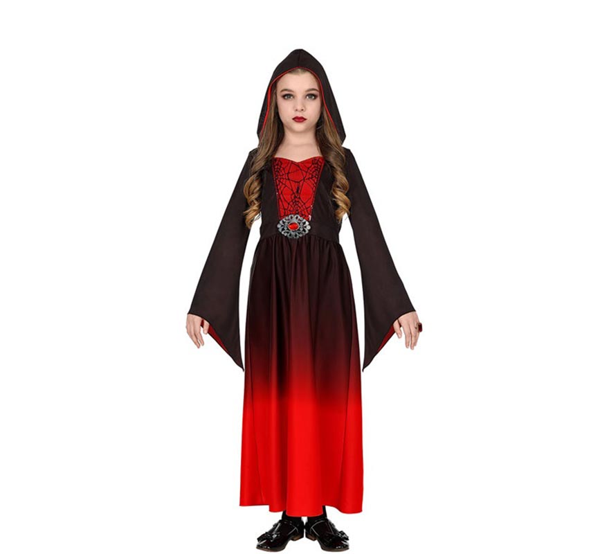 Red Gothic Lady Costume for Girls