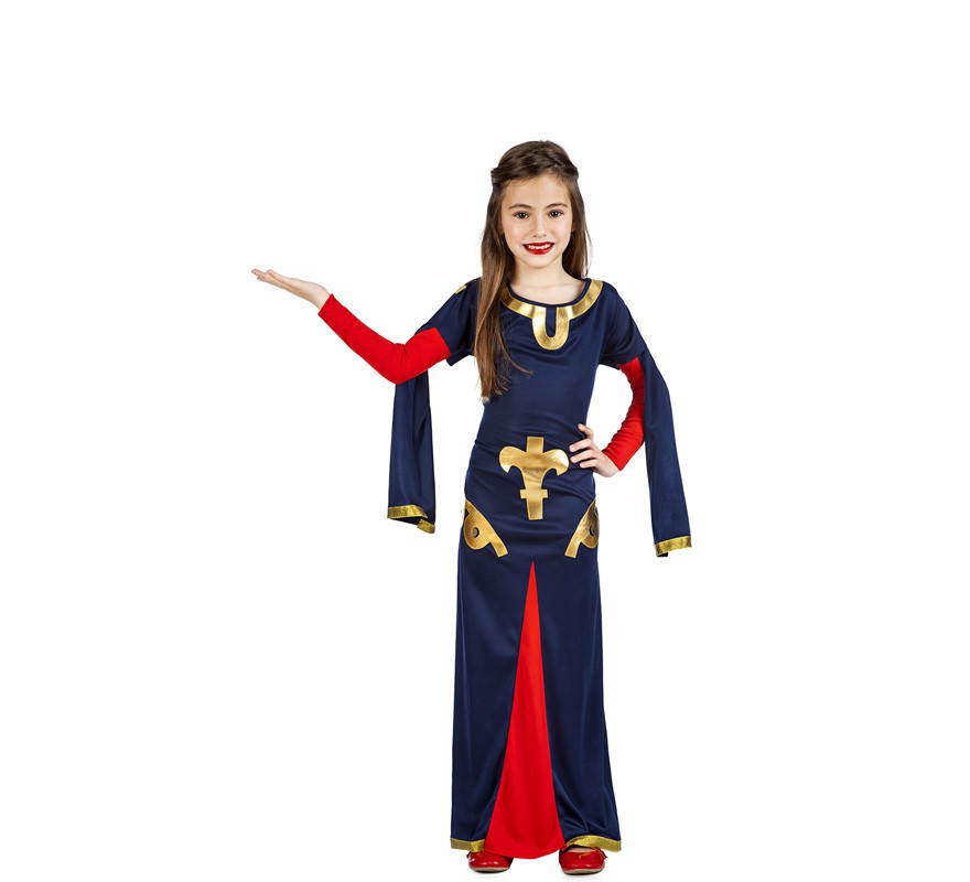 Disfraz de Dama Medieval Carta para niña