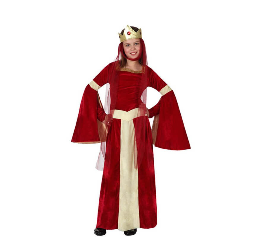 Disfraz de Dama Medieval para niñas