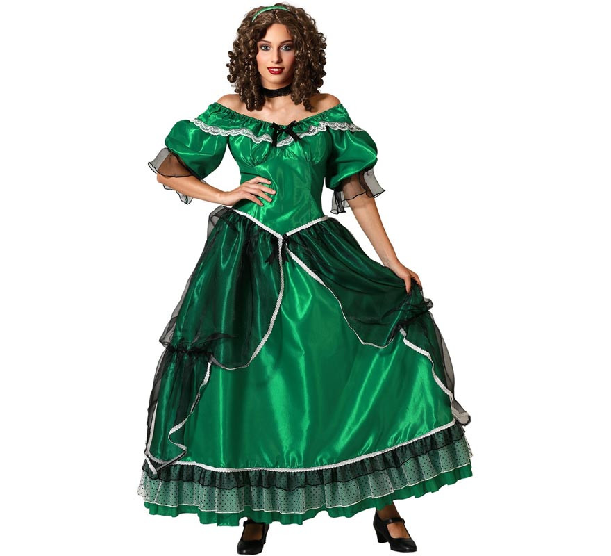 Green Southern Lady Costume for Women