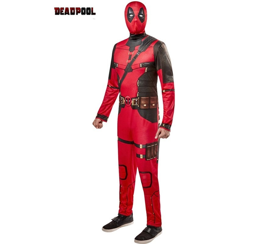 Classic Deadpool costume with mask for men