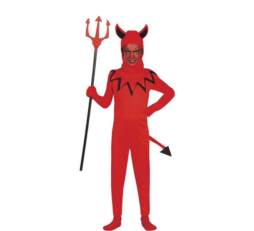 Red tailed demon costume for children