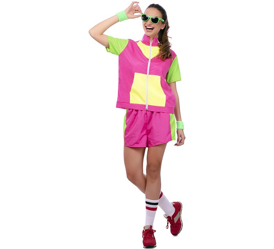 80s Sportsman Costume with Jacket for Women