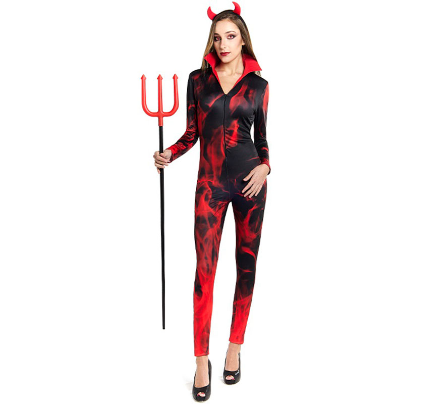 Devil Costume with Horns for Women