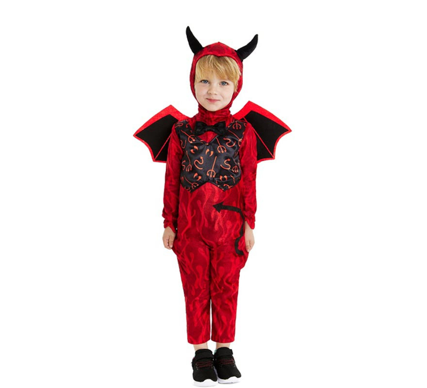 Red Devil Costume with Headband and Wings for Baby and Child