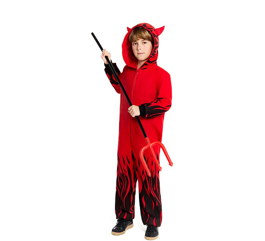 Devil on Fire Costume for Boys
