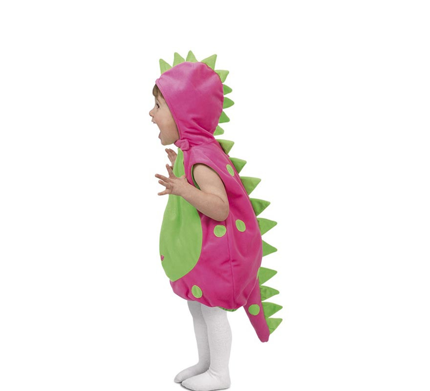 Pinky Dino Hooded Baby Costume