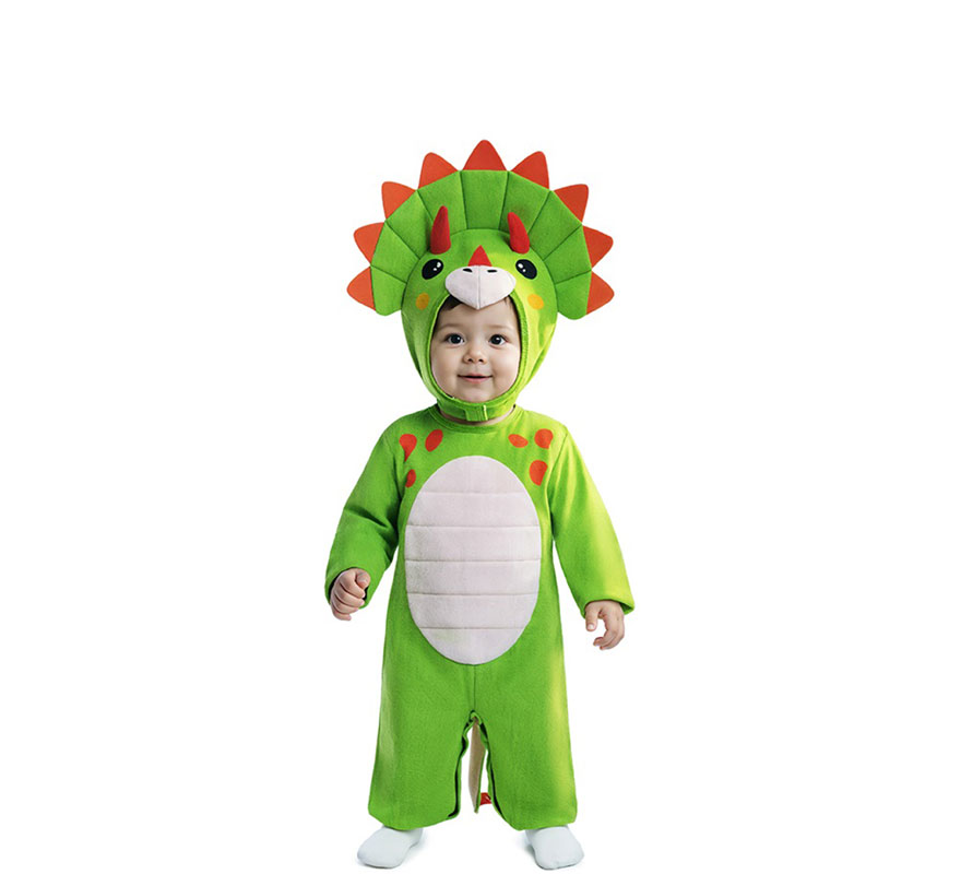 Disfraz de Dinosaurio verde para bebé Disfraz de Dinosaurio verde para bebé
