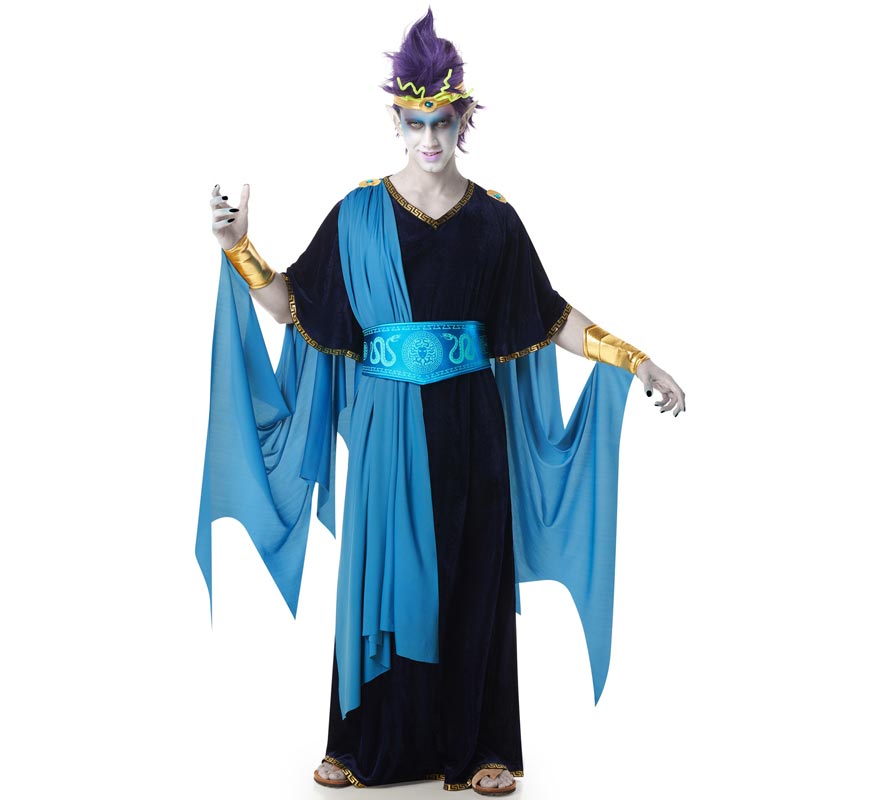 Hades Greek God Costume with Cape for Men