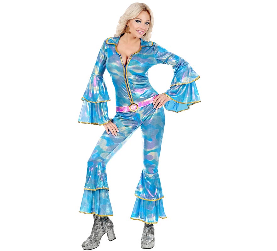 Women's Blue 70s Disco Costume