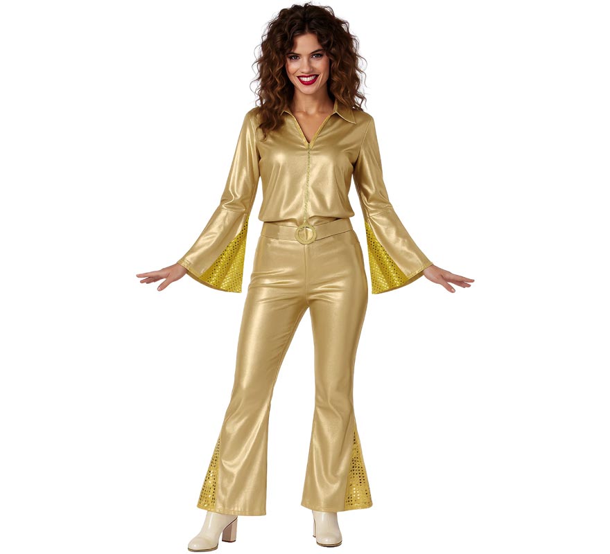Women's Gold Disco Costume