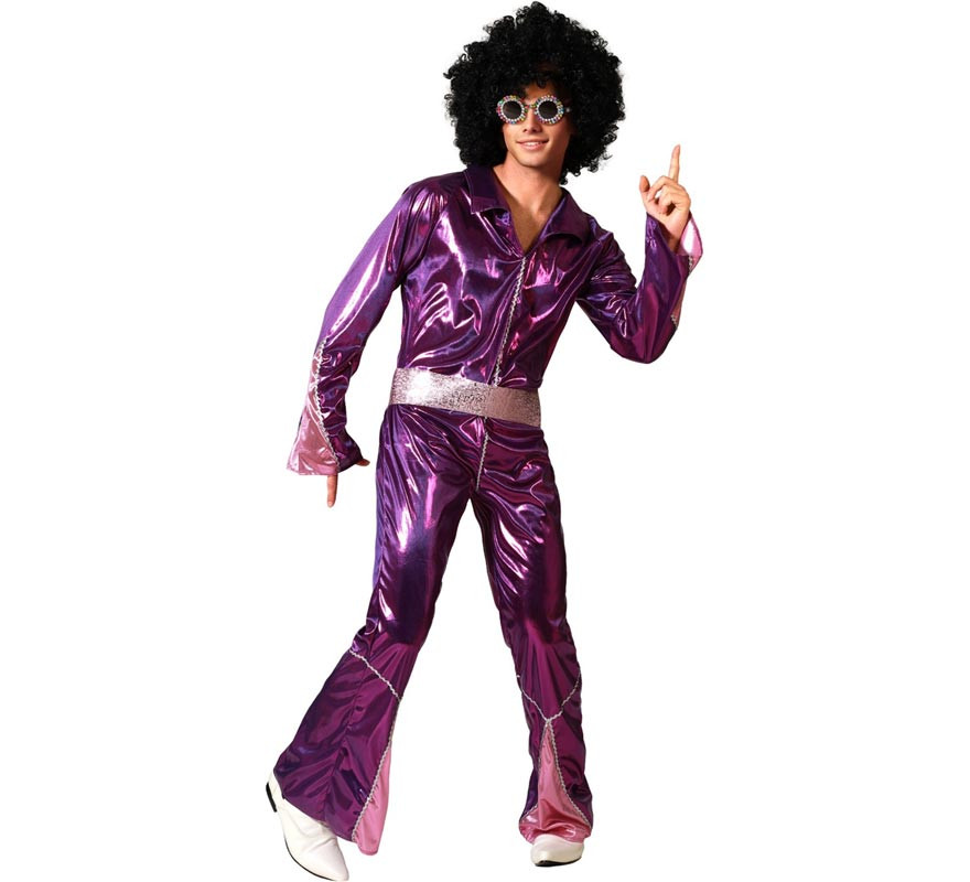 Fuchsia Disco Costume for Men