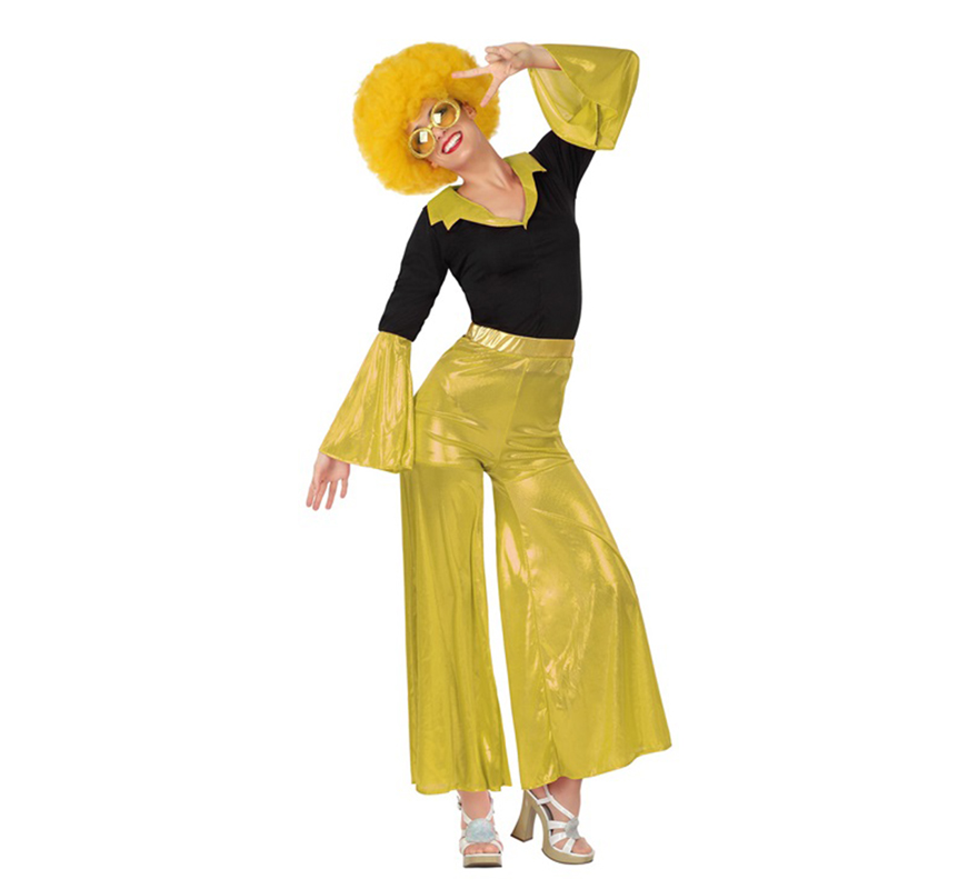Disfraz de Disco Girl dorado