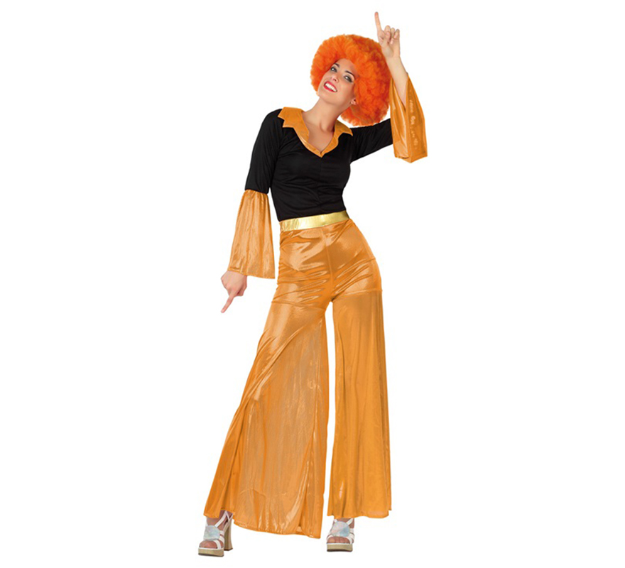Disfraz de Disco Girl naranja