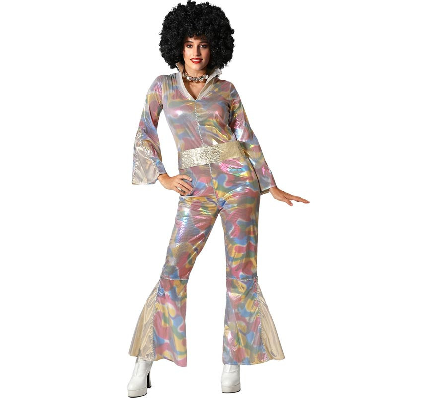 Women's Multicolor Disco Costume