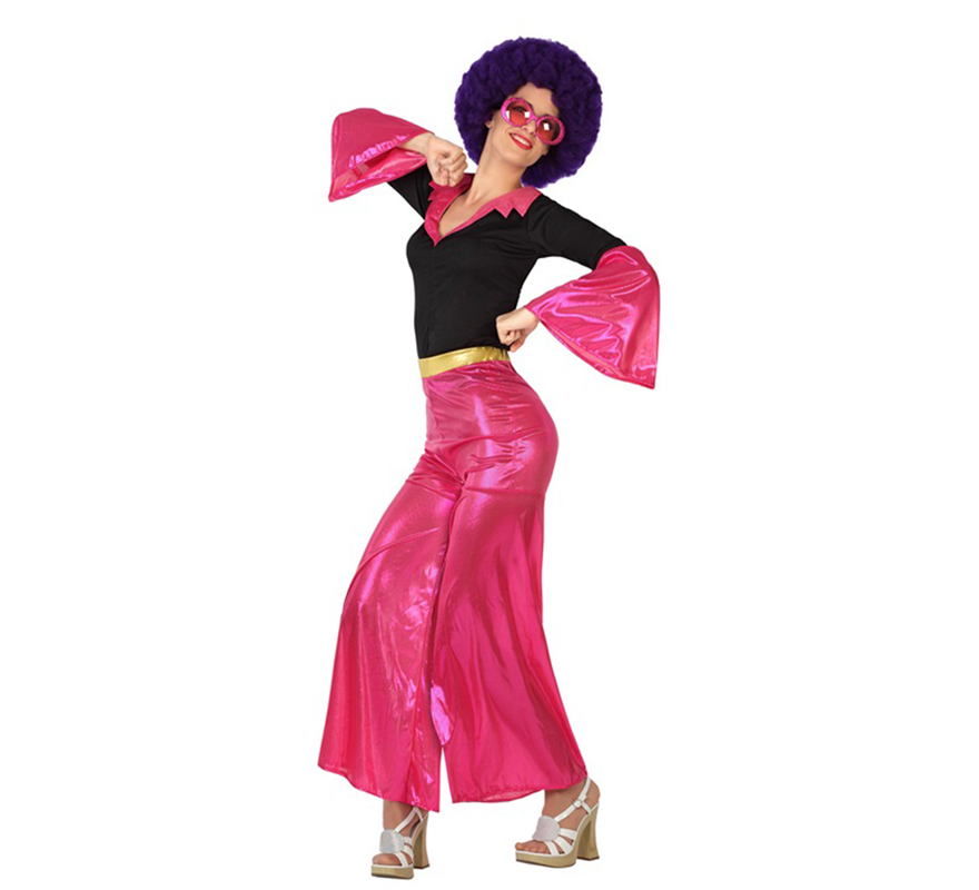 Disfraz de Disco Girl rosa