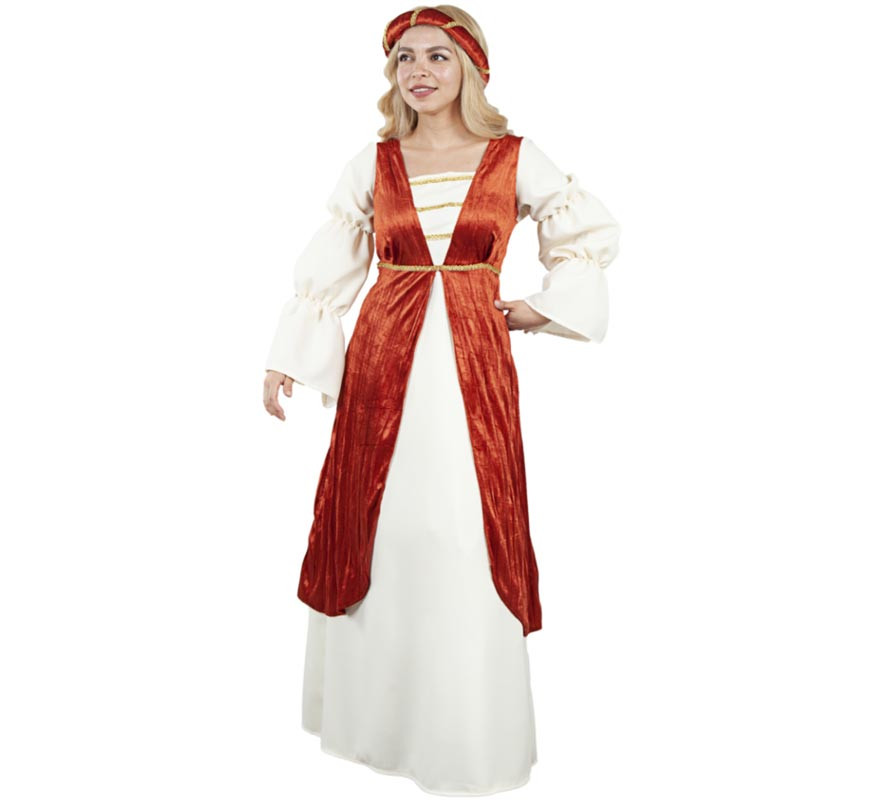 Red and white Dona Eleanor costume for women